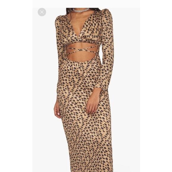 WeWoreWhat x Danielle Bernstein Sz M Long Sleeve Cutout Dress - Picture 1 of 11
